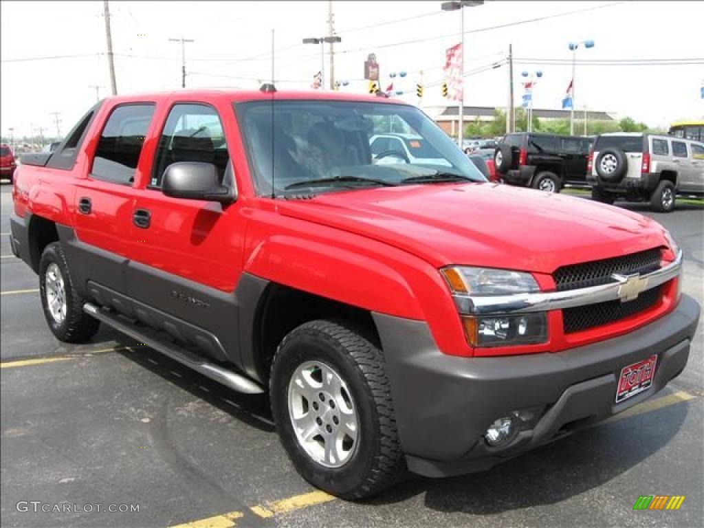 2005 Avalanche Z71 4x4 - Victory Red / Gray/Dark Charcoal photo #6