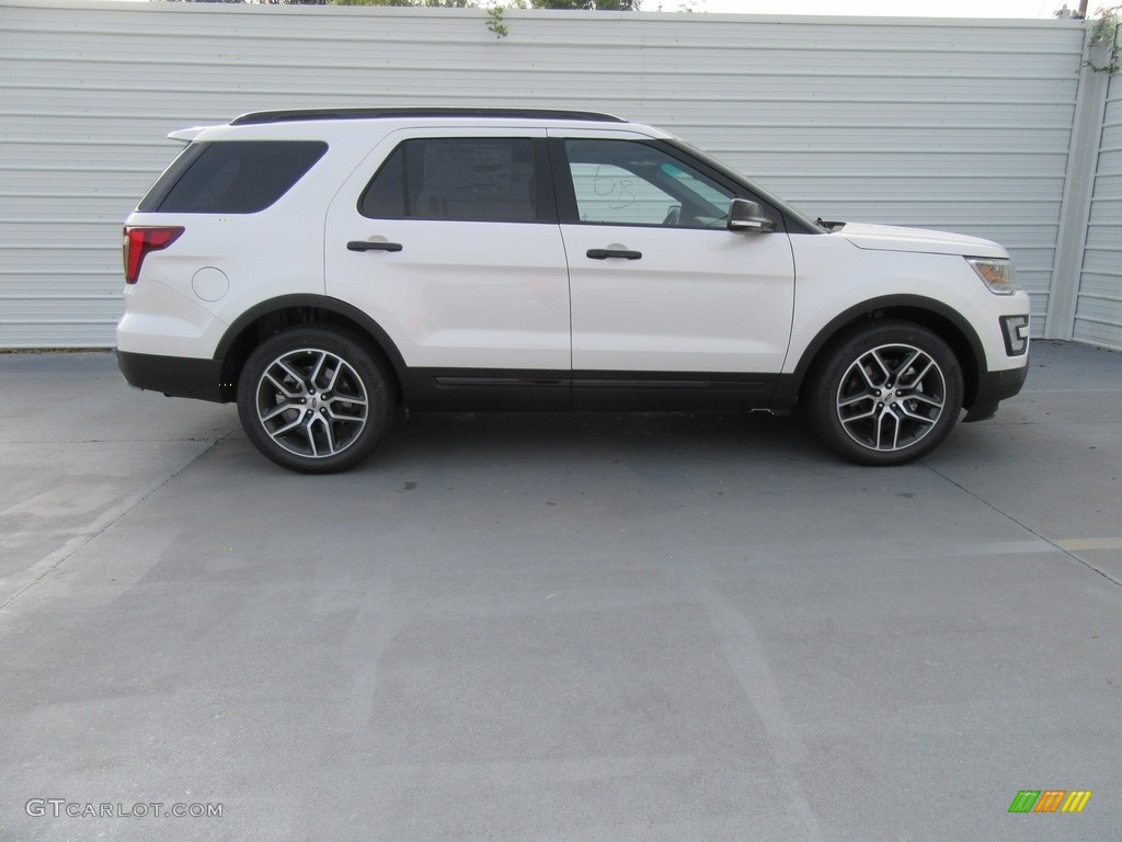 2017 Explorer Sport 4WD - White Platinum / Ebony Black photo #3