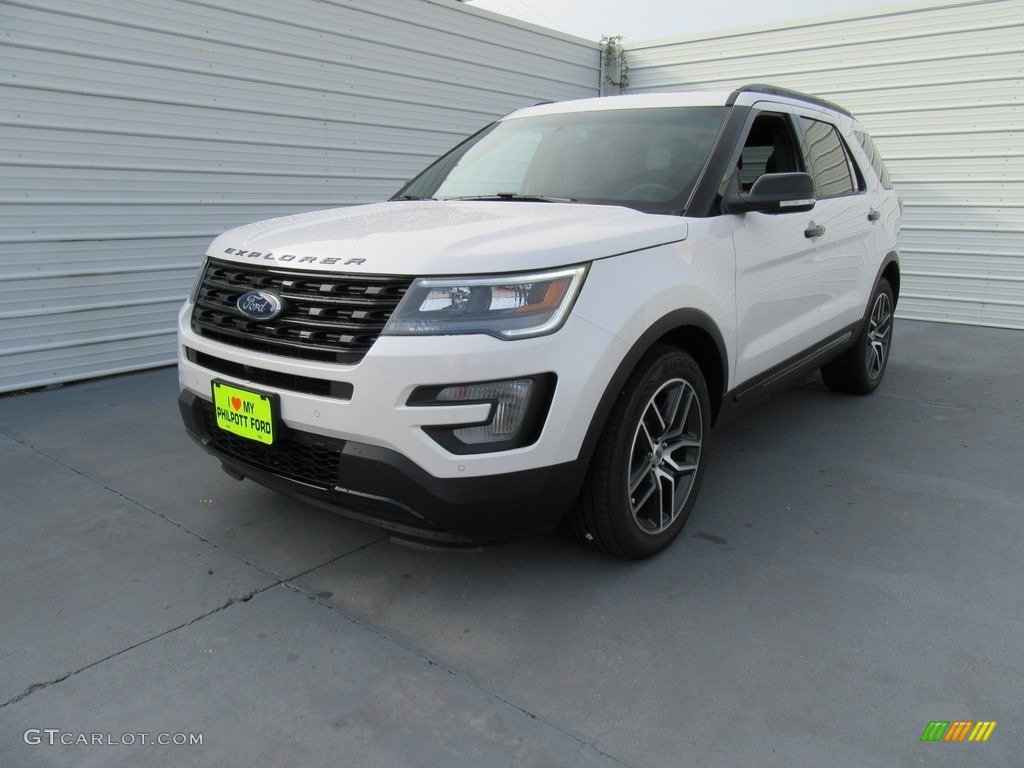 2017 Explorer Sport 4WD - White Platinum / Ebony Black photo #7