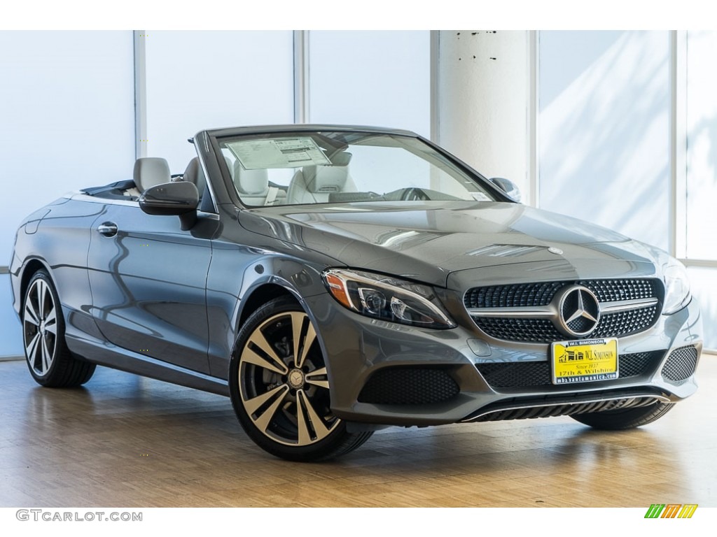 Selenite Grey Metallic 2017 Mercedes-Benz C 300 Cabriolet Exterior Photo #116012490