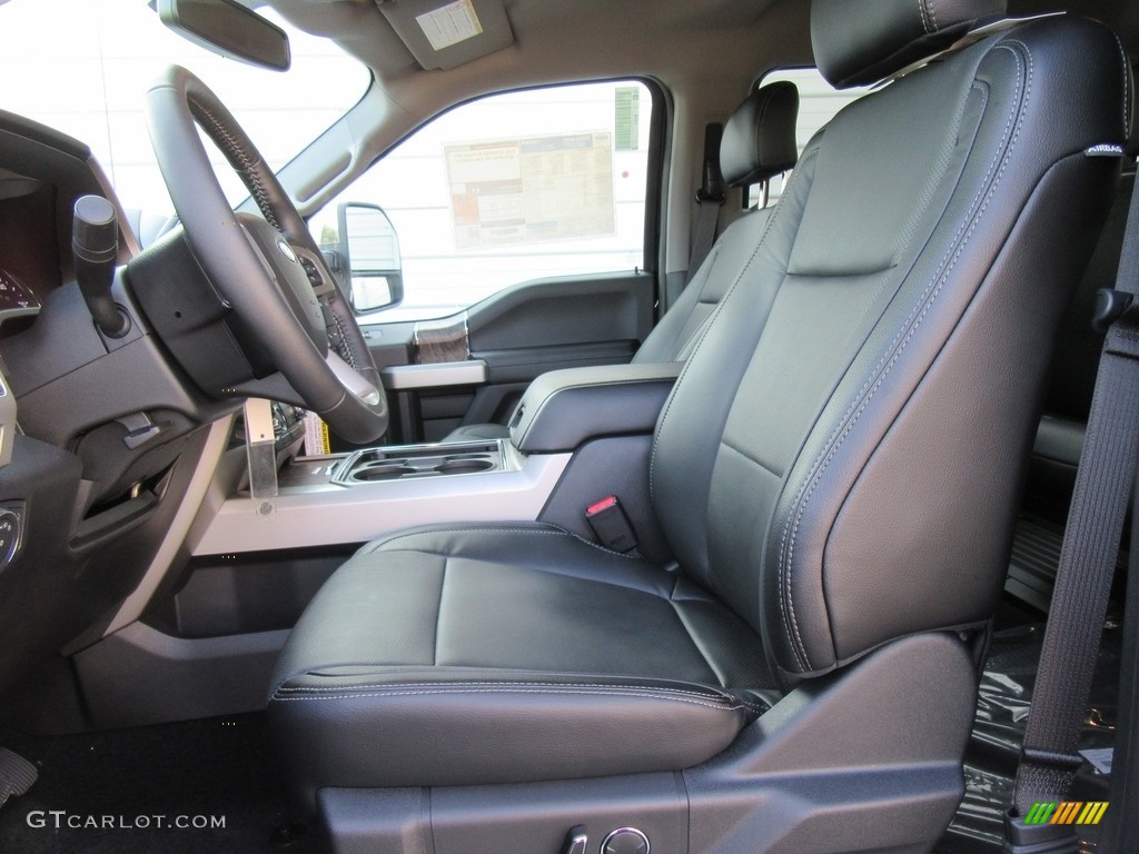 Black Interior 2017 Ford F250 Super Duty Lariat Crew Cab 4x4 Photo #116013234