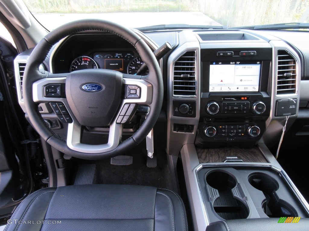 2017 Ford F250 Super Duty Lariat Crew Cab 4x4 Black Dashboard Photo #116013282