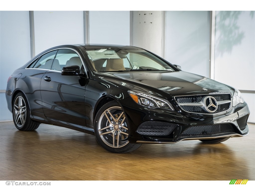 2017 E 400 Coupe - Black / Natural Beige/Black photo #12