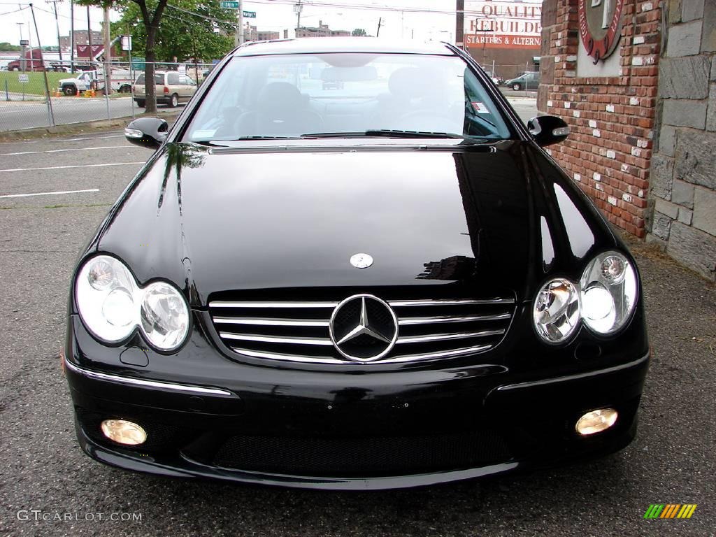 2003 CLK 55 AMG Coupe - Black / Charcoal photo #1