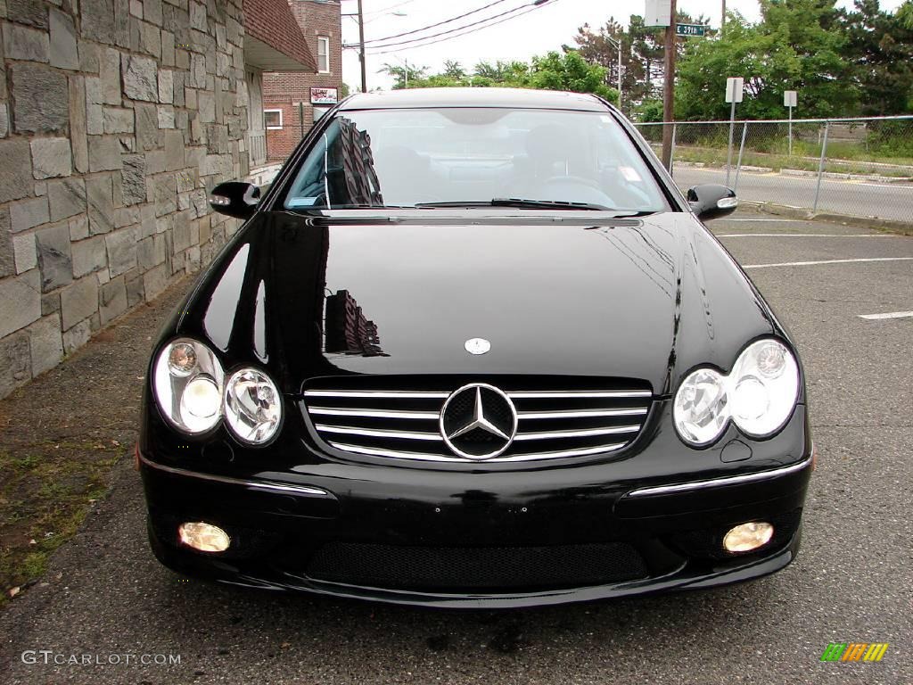 2003 CLK 55 AMG Coupe - Black / Charcoal photo #9