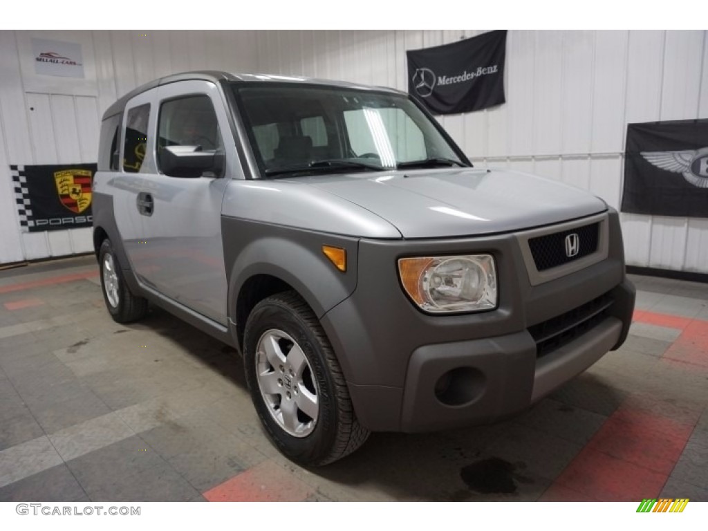 2003 Element EX AWD - Satin Silver Metallic / Black photo #5
