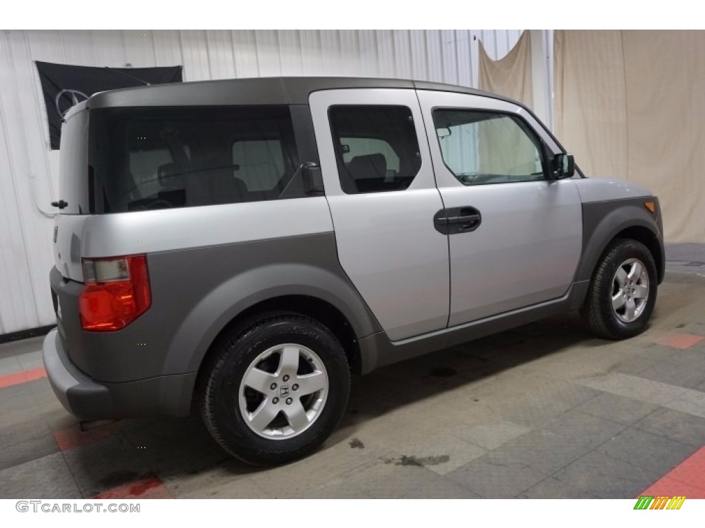 2003 Element EX AWD - Satin Silver Metallic / Black photo #7