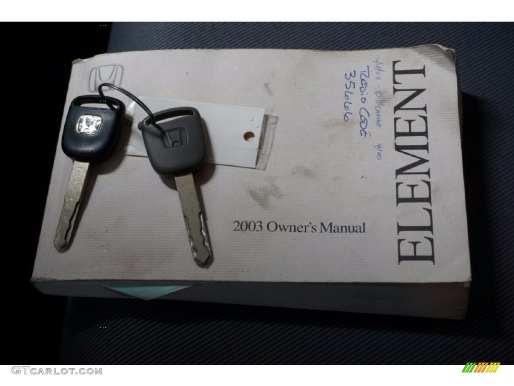 2003 Element EX AWD - Satin Silver Metallic / Black photo #36
