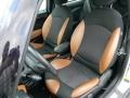 2012 Mini Cooper Cross Check Toffee/Carbon Black Interior Front Seat Photo