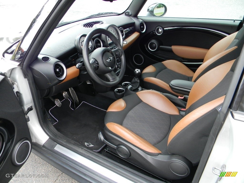 Cross Check Toffee/Carbon Black Interior 2012 Mini Cooper S Hardtop Bayswater Package Photo #116019939