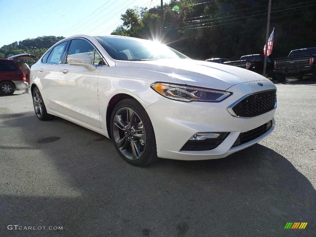 2017 Fusion Sport AWD - White Platinum / Dark Earth Grey photo #5