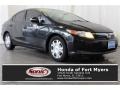 Crystal Black Pearl 2012 Honda Civic Hybrid Sedan