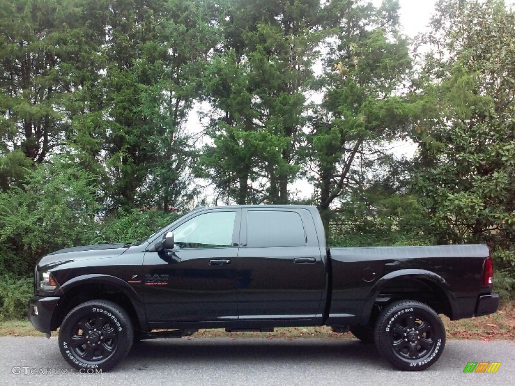 Brilliant Black Crystal Pearl 2017 Ram 2500 Laramie Crew Cab 4x4 Exterior Photo #116023020