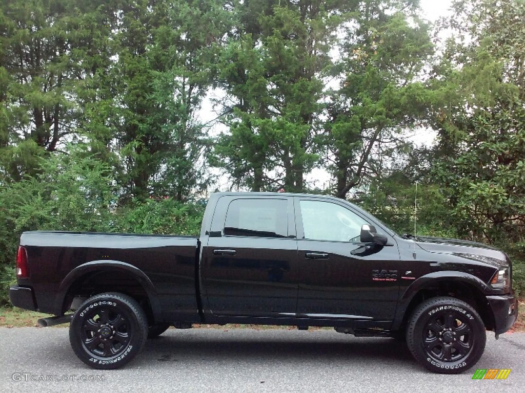 Brilliant Black Crystal Pearl 2017 Ram 2500 Laramie Crew Cab 4x4 Exterior Photo #116023362