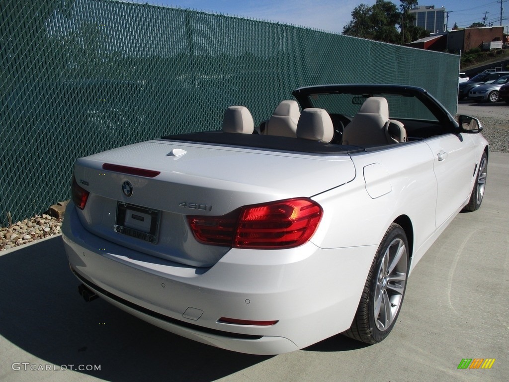 2017 4 Series 430i xDrive Convertible - Mineral White Metallic / Oyster photo #4