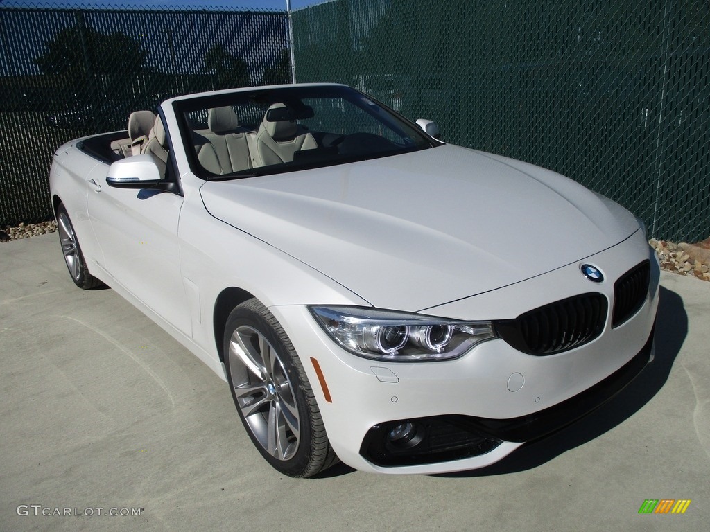 2017 4 Series 430i xDrive Convertible - Mineral White Metallic / Oyster photo #5