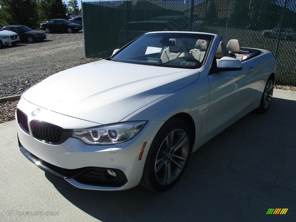 2017 4 Series 430i xDrive Convertible - Mineral White Metallic / Oyster photo #7