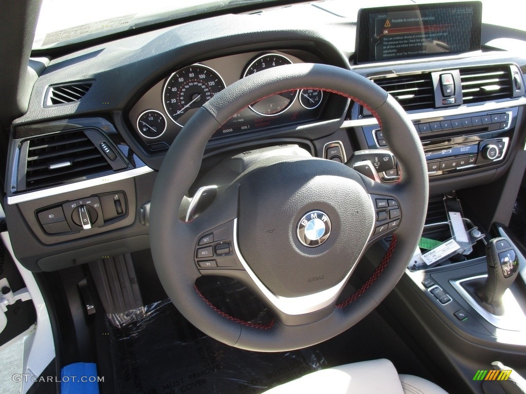 2017 4 Series 430i xDrive Convertible - Mineral White Metallic / Oyster photo #13