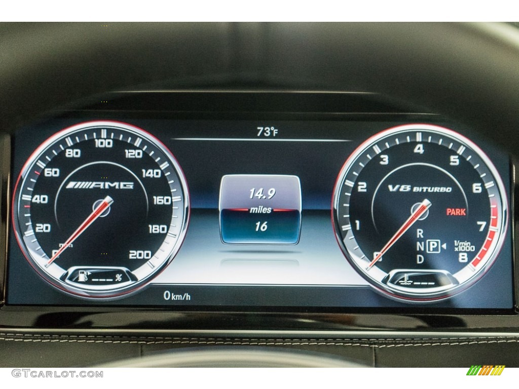 2017 Mercedes-Benz S 63 AMG 4Matic Cabriolet Gauges Photo #116024289