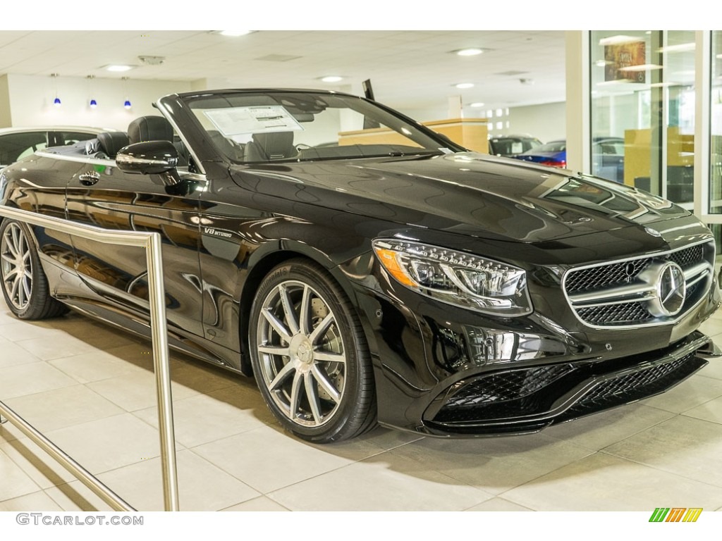 Black 2017 Mercedes-Benz S 63 AMG 4Matic Cabriolet Exterior Photo #116024415
