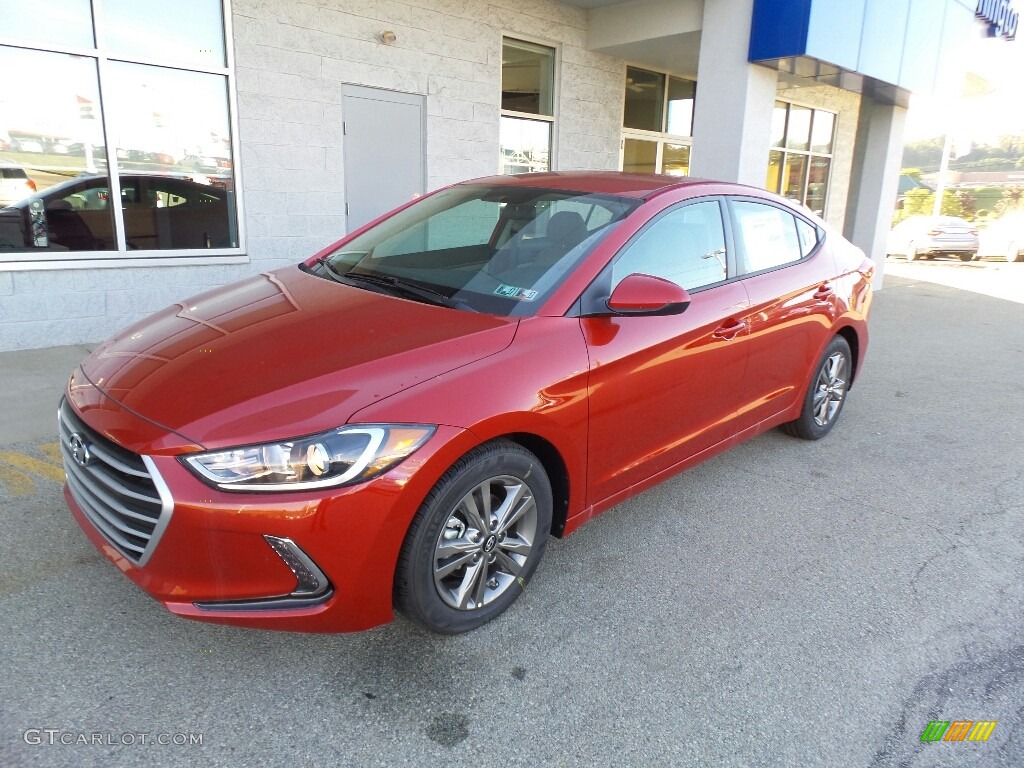 2017 Elantra SE - Red / Beige photo #6