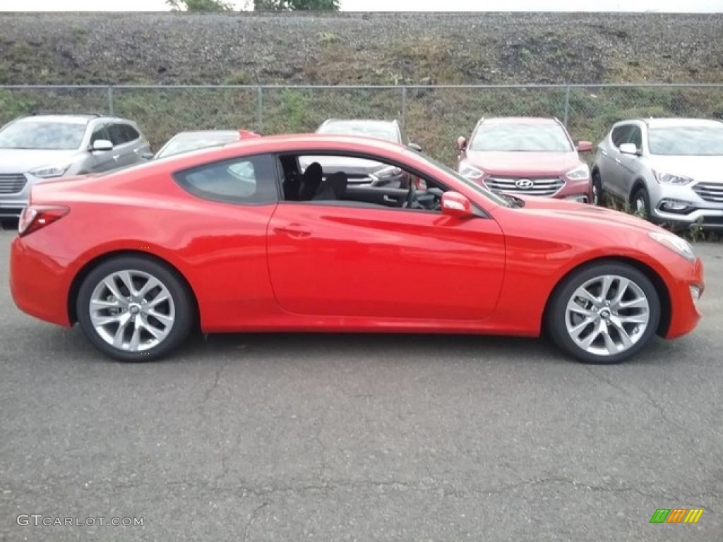 2016 Genesis Coupe 3.8 - Tsukuba Red / Black photo #2