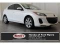 Crystal White Pearl Mica 2013 Mazda MAZDA3 i SV 4 Door