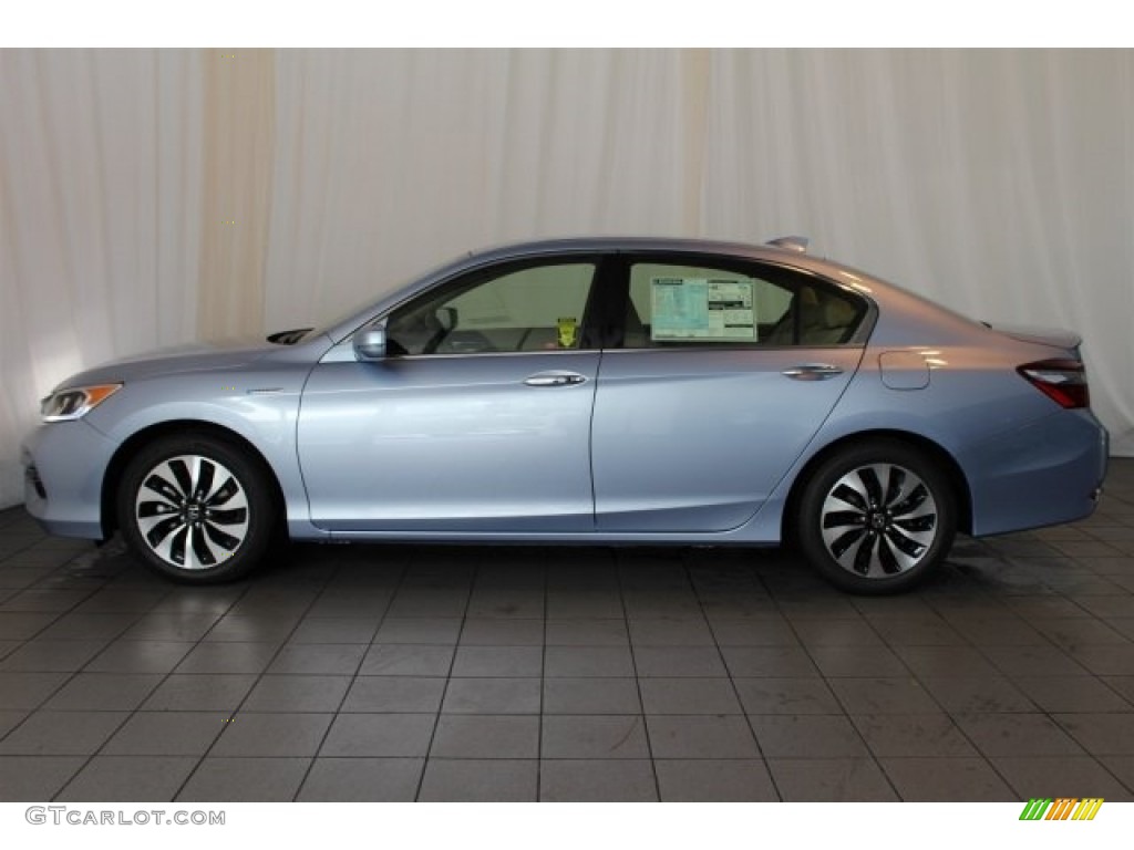 2017 Accord Hybrid Sedan - Blue Sky Metallic / Ivory photo #5