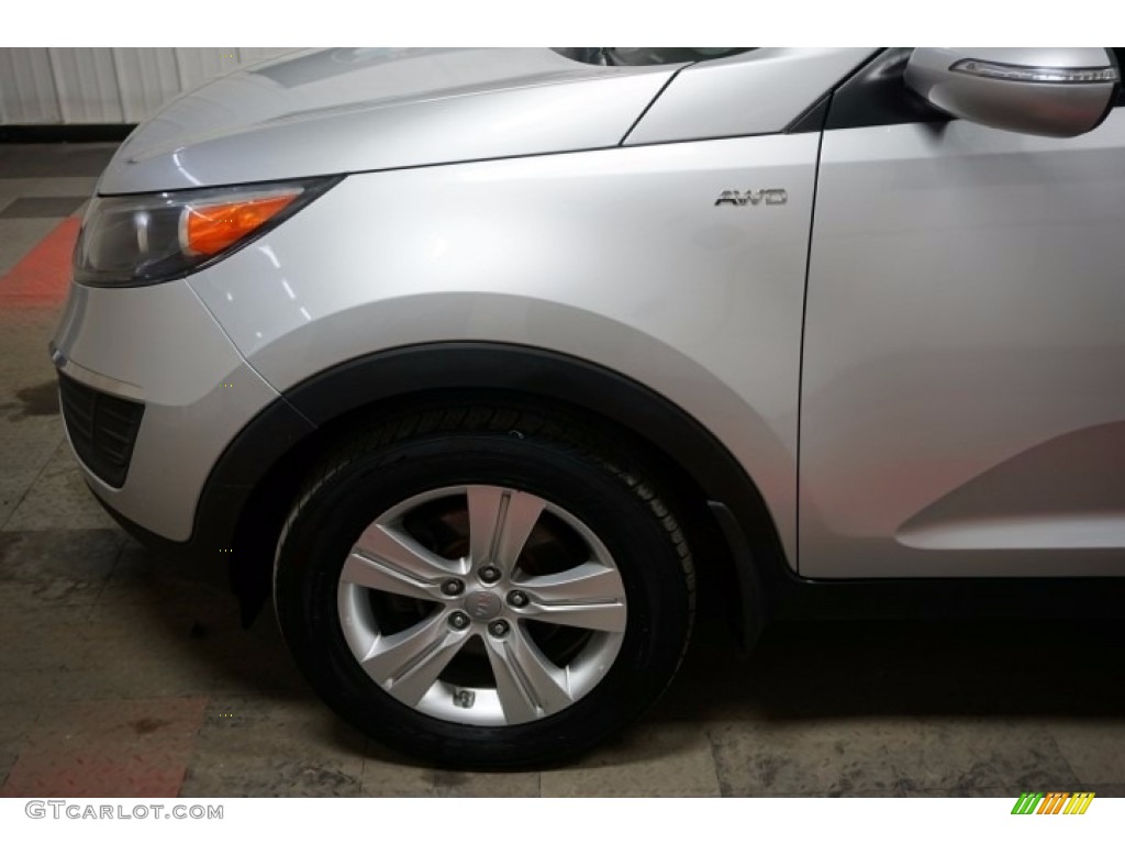 2012 Sportage LX AWD - Bright Silver / Black photo #53