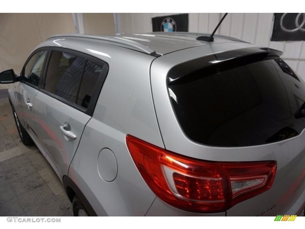 2012 Sportage LX AWD - Bright Silver / Black photo #57