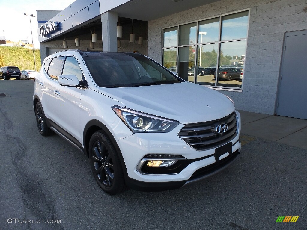 Pearl White Hyundai Santa Fe Sport