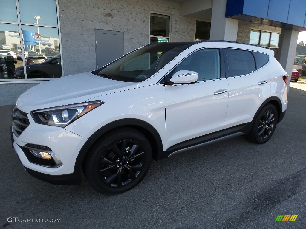Pearl White 2017 Hyundai Santa Fe Sport 2.0T Ulitimate AWD Exterior Photo #116031903
