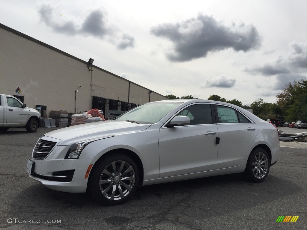 Crystal White Tricoat 2017 Cadillac ATS Luxury AWD Exterior Photo #116036031
