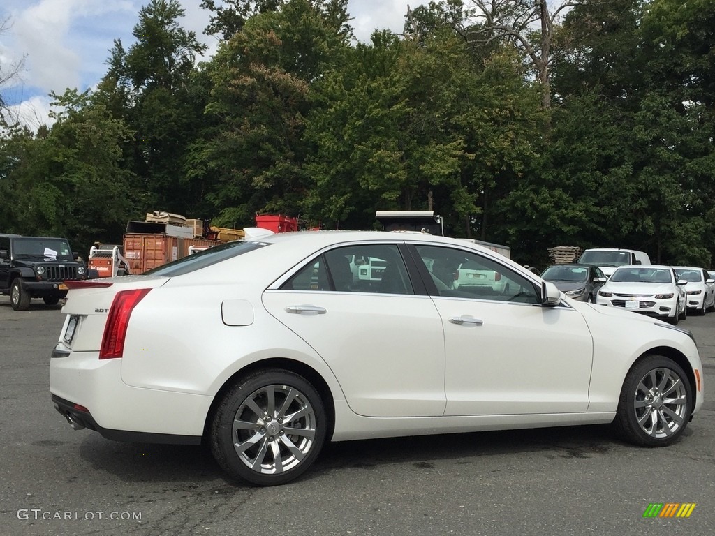 Crystal White Tricoat 2017 Cadillac ATS Luxury AWD Exterior Photo #116036124