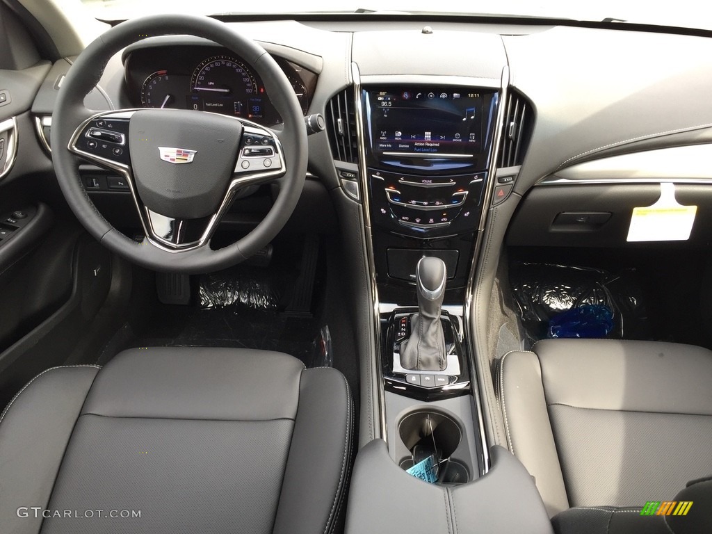 2017 Cadillac ATS Luxury AWD Jet Black Dashboard Photo #116036211