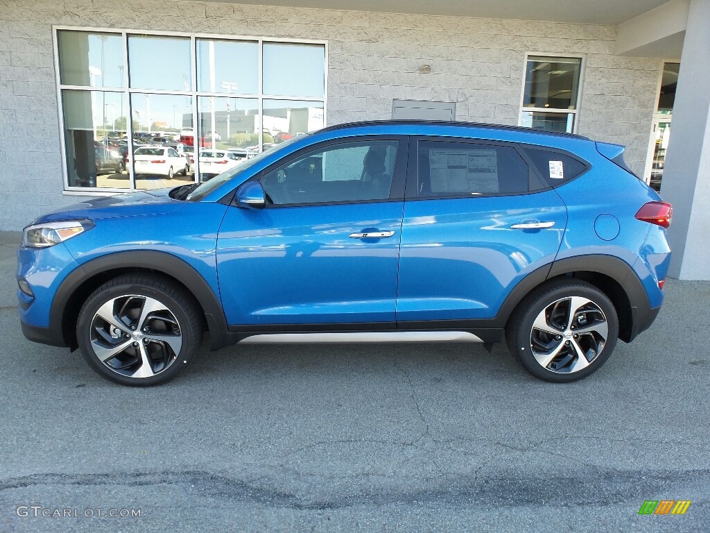 Caribbean Blue 2017 Hyundai Tucson Limited AWD Exterior Photo #116036535