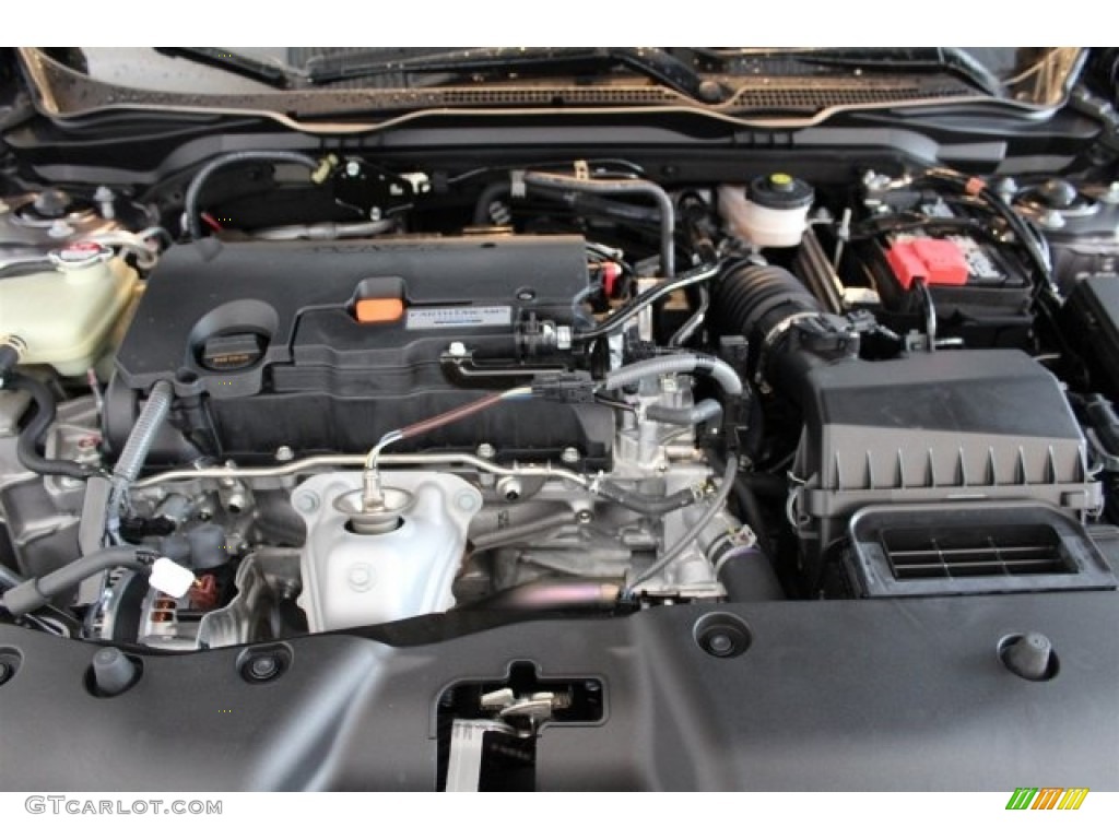 2016 Civic EX Sedan - Modern Steel Metallic / Black photo #28