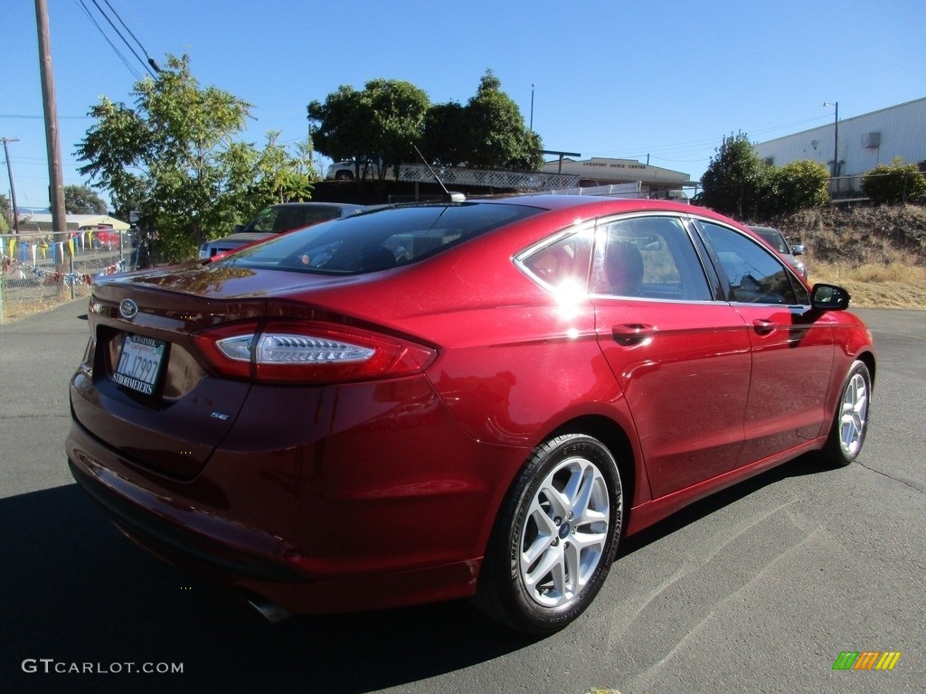 2016 Fusion SE - Ruby Red Metallic / Charcoal Black photo #7