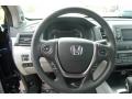 Black/Gray 2017 Honda Ridgeline RTS Steering Wheel