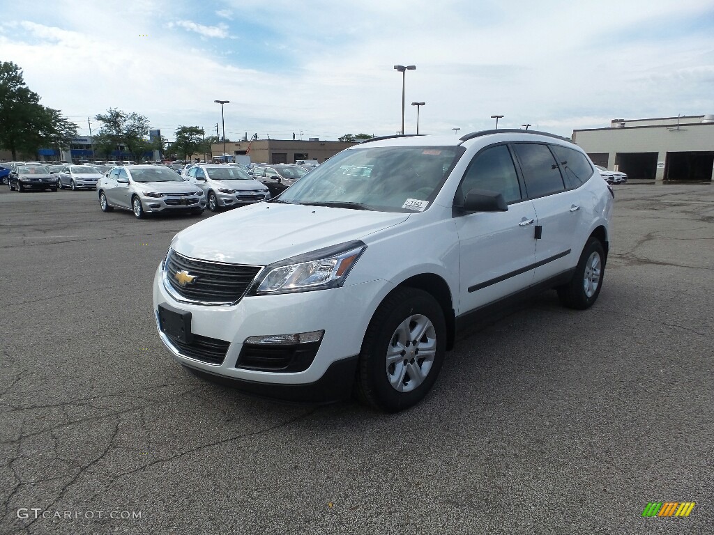 2017 Traverse LS AWD - Summit White / Dark Titanium/Light Titanium photo #1