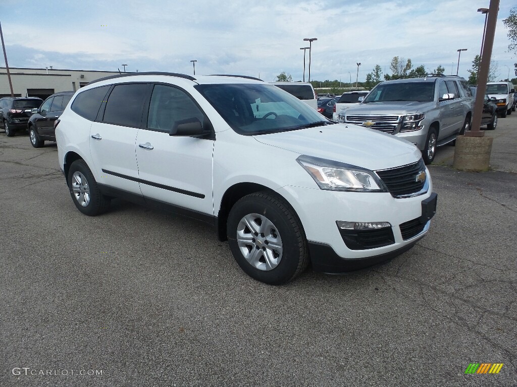 2017 Traverse LS AWD - Summit White / Dark Titanium/Light Titanium photo #3