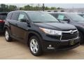 2016 Midnight Black Metallic Toyota Highlander Limited AWD  photo #1