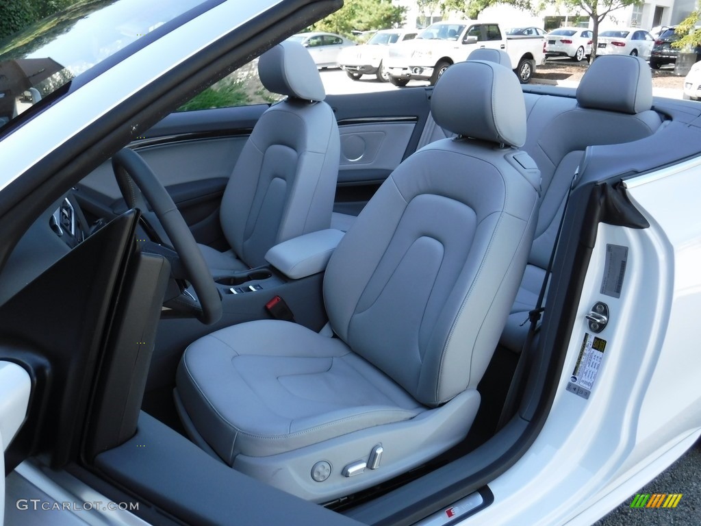 2016 Audi A5 Premium Plus quattro Convertible Front Seat Photo #116042214
