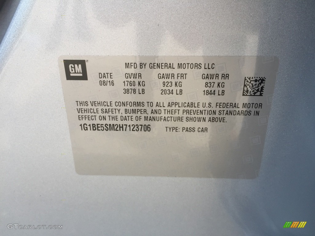 2017 Cruze LT - Arctic Blue Metallic / Jet Black photo #11