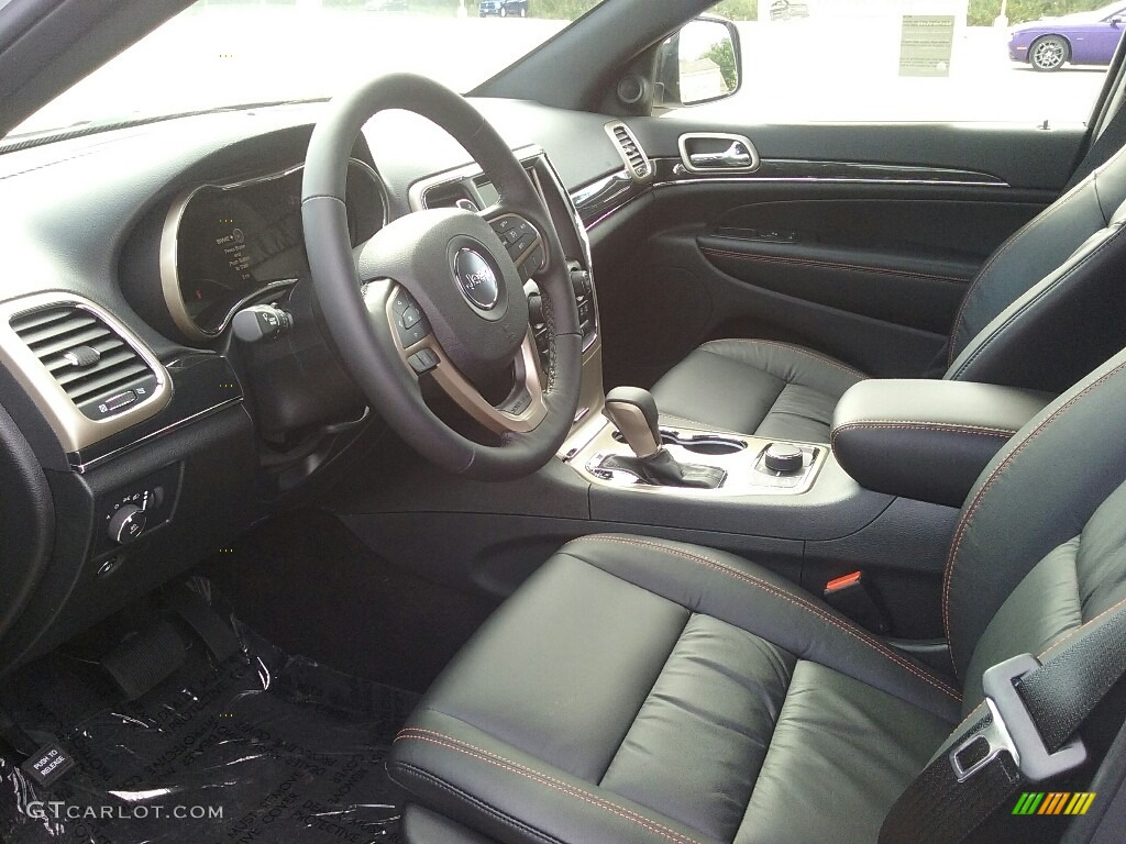 Black Interior 2017 Jeep Grand Cherokee Limited 75th Annivesary Edition 4x4 Photo #116044077