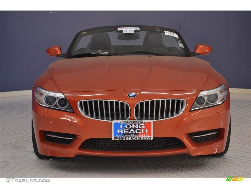 2014 Z4 sDrive35is - Valencia Orange Metallic / Hyper Orange Package Black/Orange photo #2