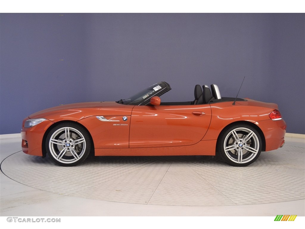 2014 Z4 sDrive35is - Valencia Orange Metallic / Hyper Orange Package Black/Orange photo #4
