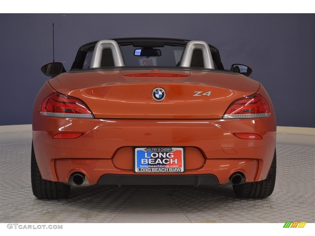 2014 Z4 sDrive35is - Valencia Orange Metallic / Hyper Orange Package Black/Orange photo #6