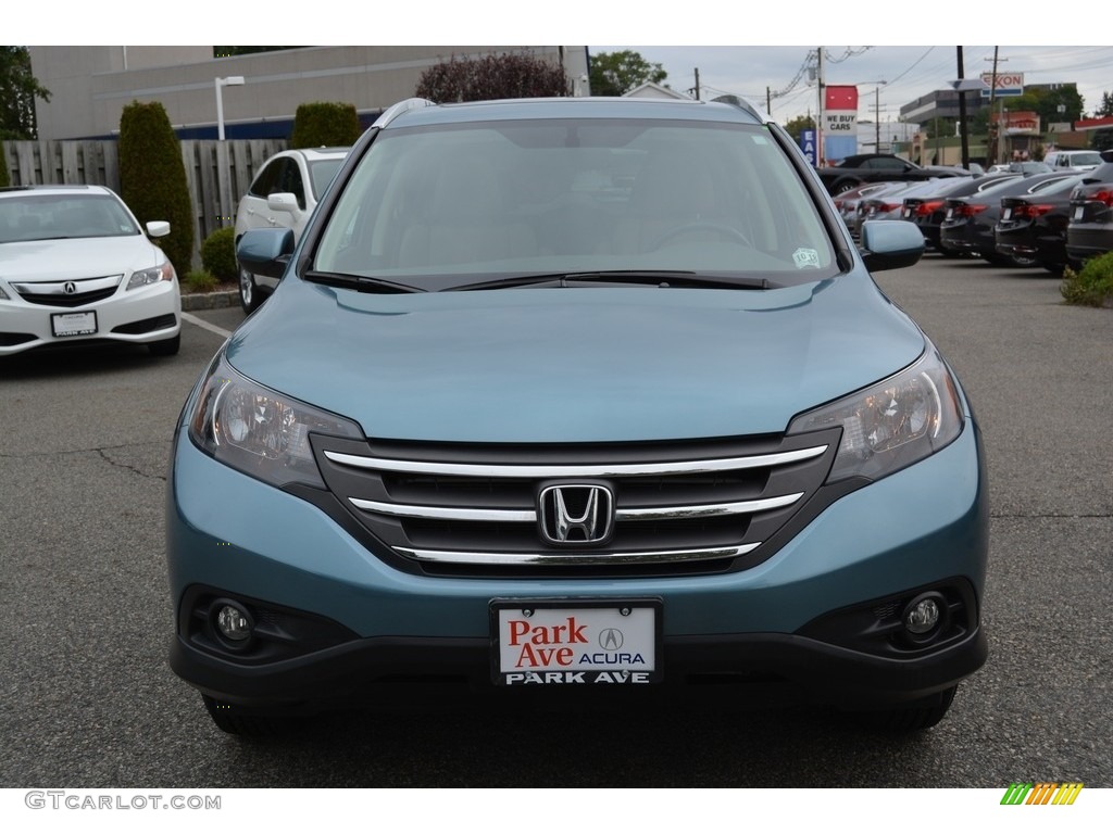 2014 CR-V EX-L AWD - Mountain Air Metallic / Gray photo #8
