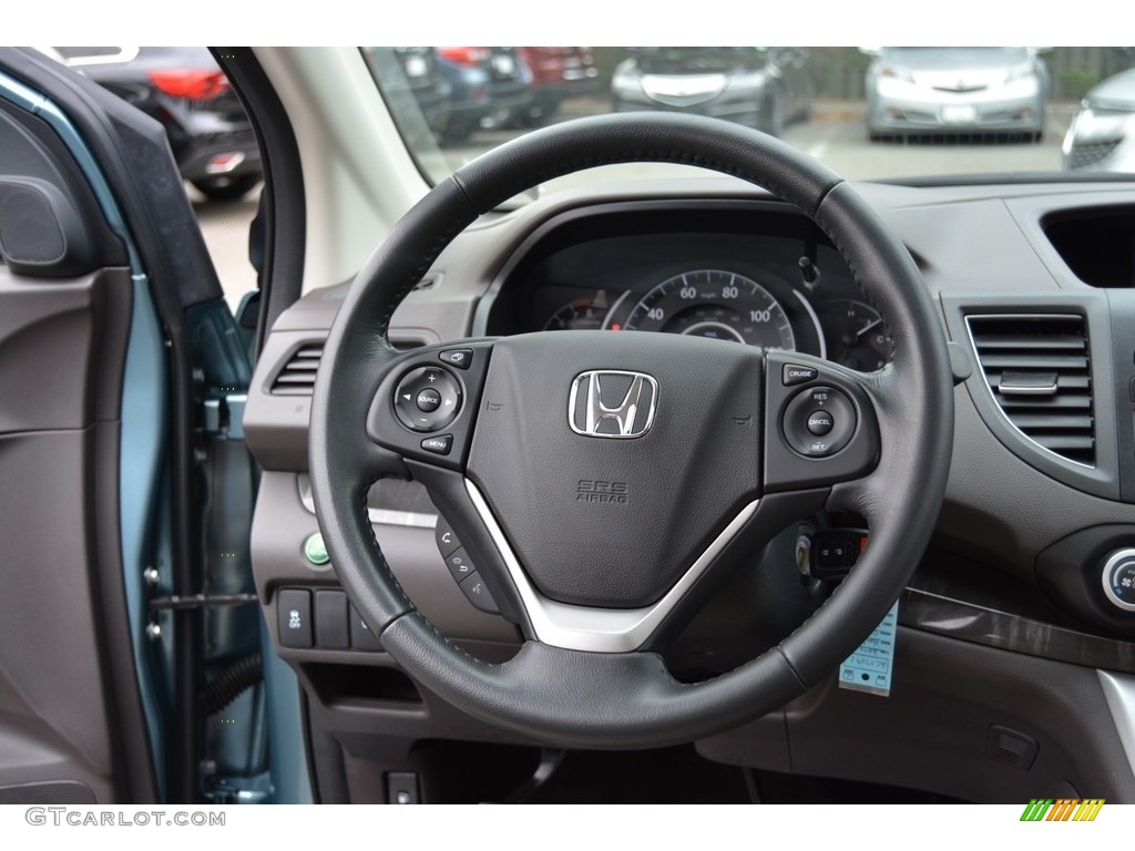 2014 CR-V EX-L AWD - Mountain Air Metallic / Gray photo #18